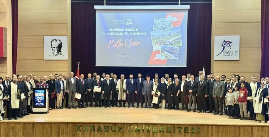 Karabük Üniversitemizin 19. kuruluş yıl dönümü programına katıldık.